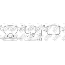 Load image into Gallery viewer, Front Brake Pads For Audi Peugeot Skoda Volkswagen