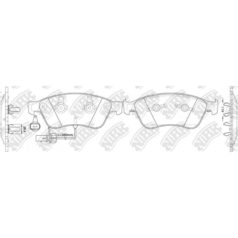 Front Brake Pads For Audi Volkswagen