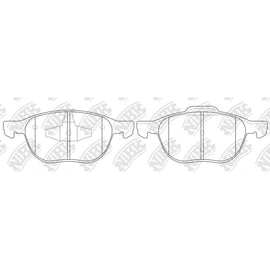 Front Brake Pads For Ford Mazda Nissan Volvo
