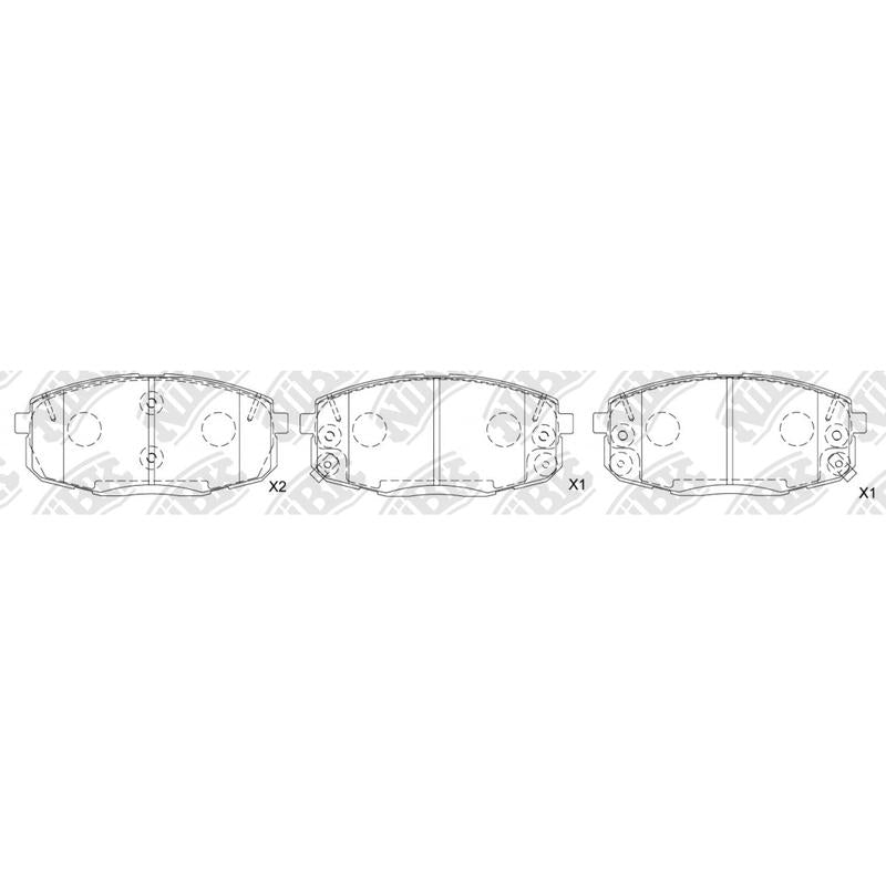 Front Brake Pads For Changan Hyundai Kia