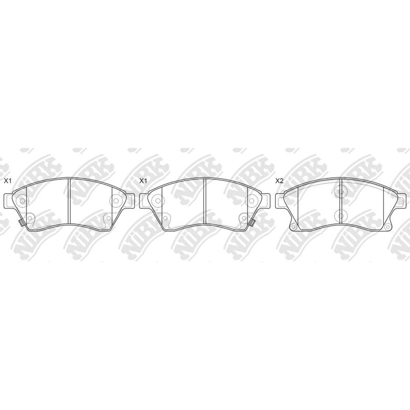 Front Brake Pads For Chevrolet Daewoo Holden Opel