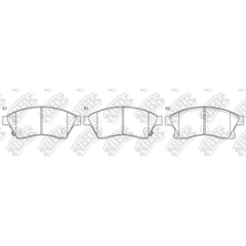 Front Brake Pads For Chevrolet Daewoo Holden Opel