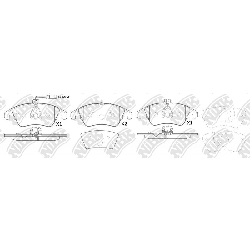 Front Brake Pads For Mercedes-Benz