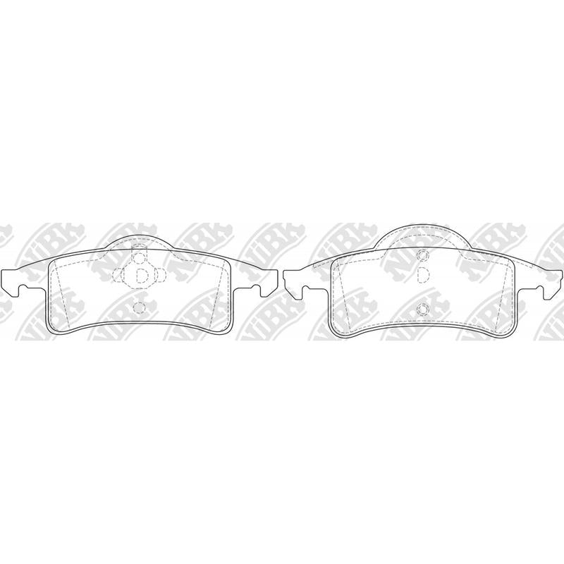 Rear Brake Pads For Jeep NIBK PN0425