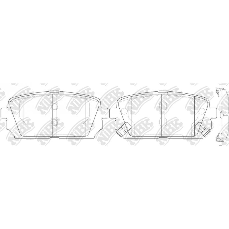 Rear Brake Pads For Hyundai Kia NIBK PN0426