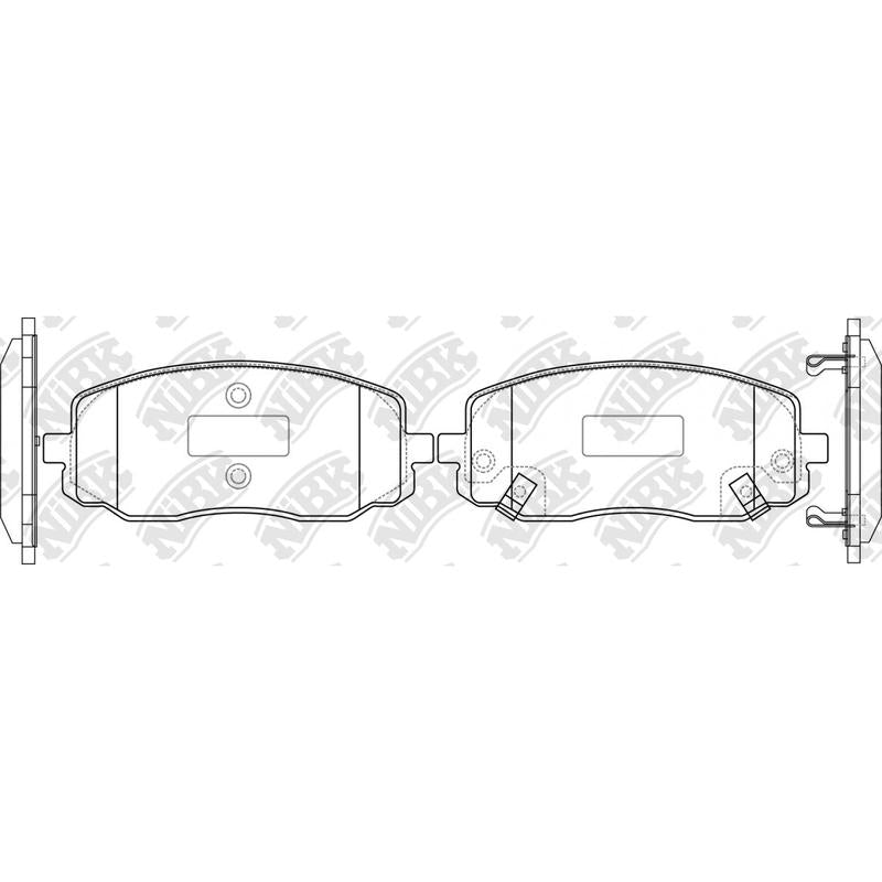 Front Brake Pads For Hyundai Kia NAZA