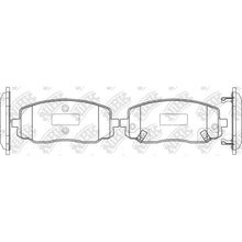 Load image into Gallery viewer, Front Brake Pads For Hyundai Kia NAZA