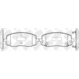 Front Brake Pads For Hyundai Kia NAZA