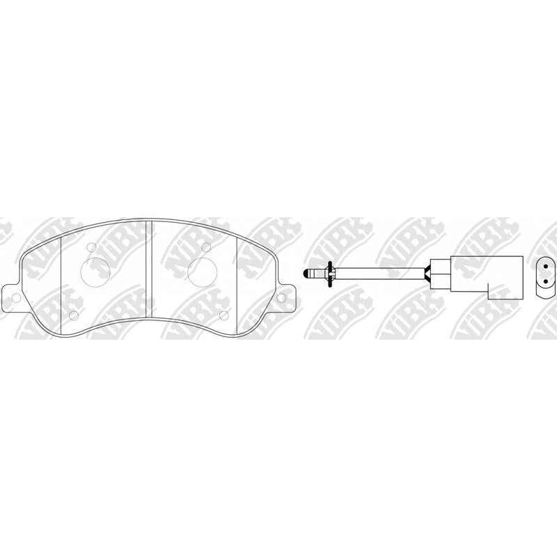 Front Brake Pads For BYD Ford Volkswagen NIBK PN0444W