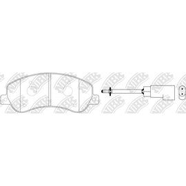 Front Brake Pads For BYD Ford Volkswagen NIBK PN0444W