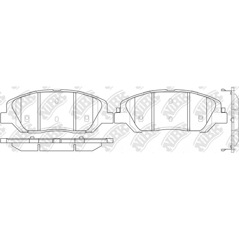 Front Brake Pads For Hyundai Kia Ssangyong NIBK PN0446