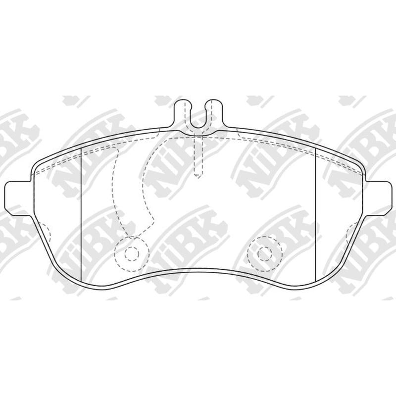 Front Brake Pads For Mercedes-Benz NIBK PN0452W