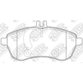 Front Brake Pads For Mercedes-Benz NIBK PN0452W