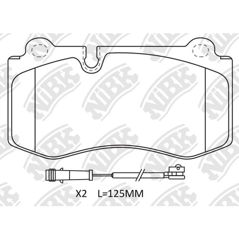 Front Brake Pads For Chrysler Dodge Jeep Mercedes-Benz