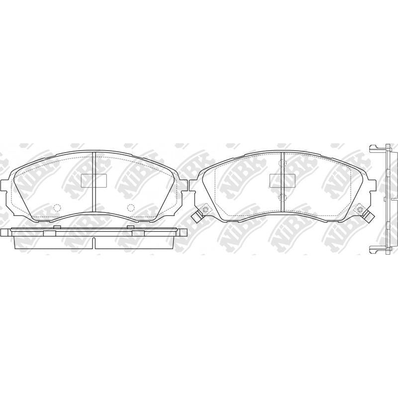 Front Brake Pads For Dodge Haval Hyundai Kia
