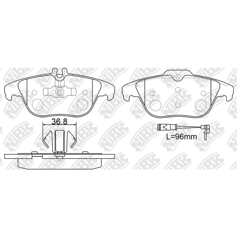 Rear Brake Pads For Mercedes-Benz TEMB DB2182 PN0460W