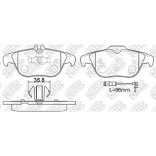 Load image into Gallery viewer, Rear Brake Pads For Mercedes-Benz TEMB DB2182 PN0460W