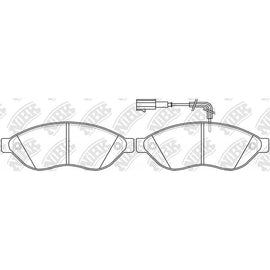 Front Brake Pads For Citroen And Peugeot