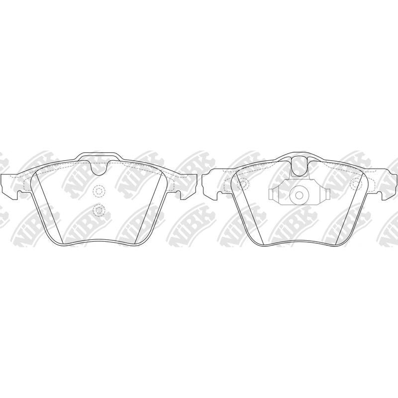 Front Brake Pads For Ford Jaguar Volvo NIBK PN0483