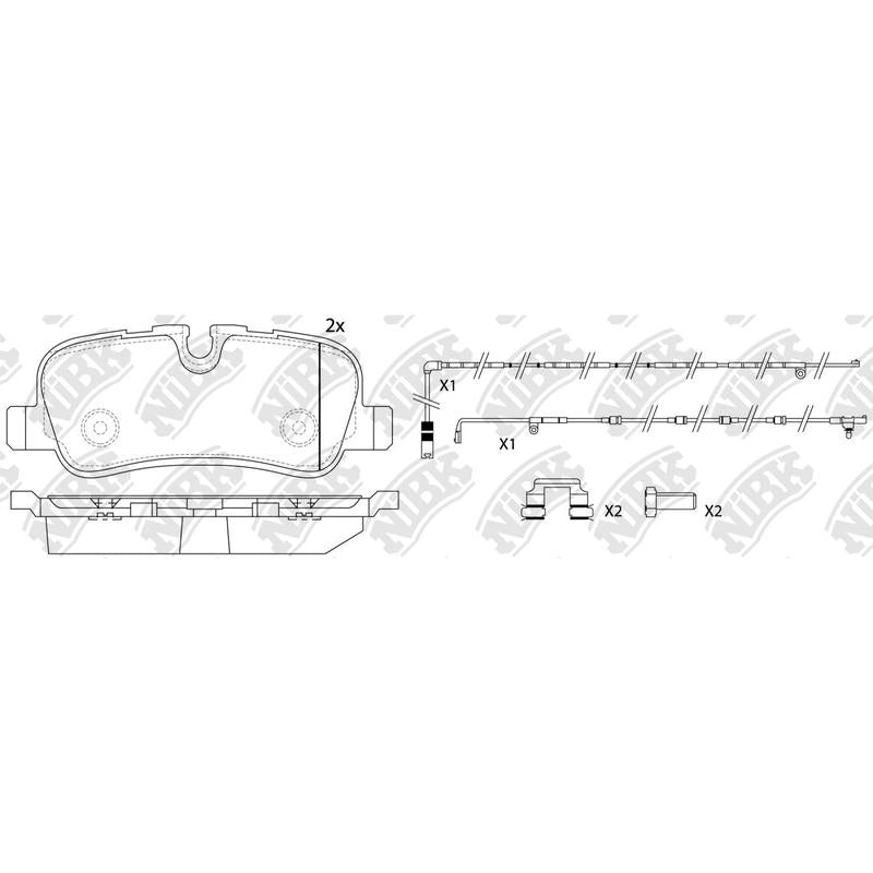 Rear Brake Pads For Land Rover NIBK PN0485W