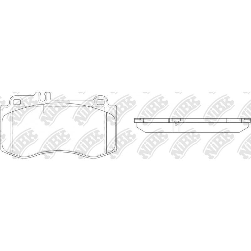 Front Brake Pads For Mercedes-Benz NIBK PN0491
