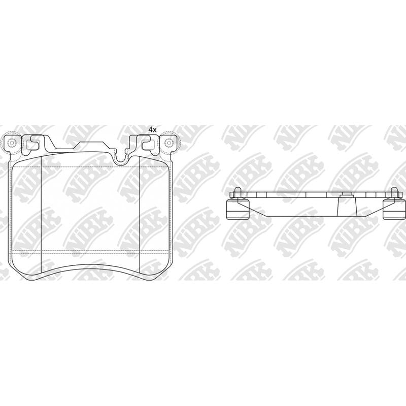 Front Brake Pads For BMW Rolls-Royce NIBK PN0495