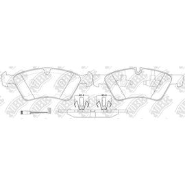 Front Brake Pads For Mercedes-Benz