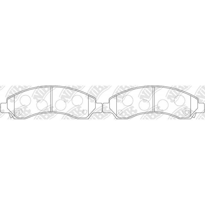 Front Brake Pads For Great Wall Motors NIBK PN0502