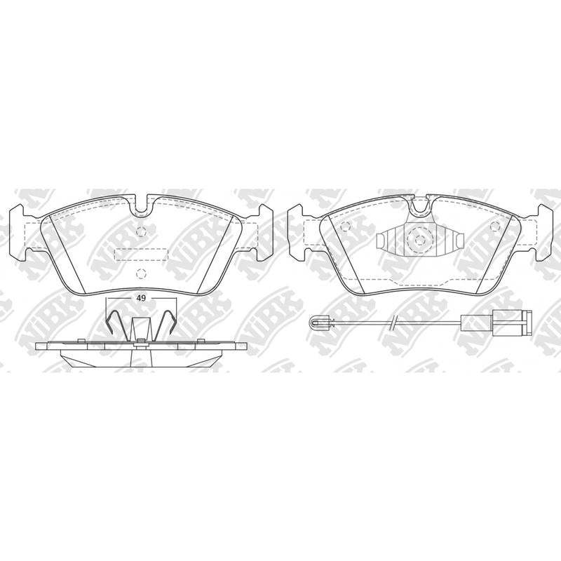 Front Brake Pads For BMW NIBK PN0510W