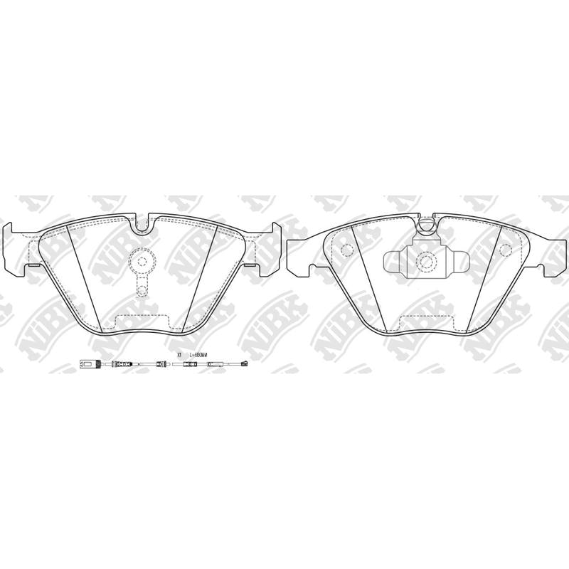 Front Brake Pads For BMW NIBK PN0518W