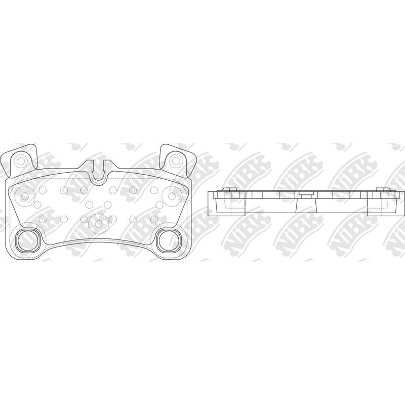 Rear Brake Pads For Audi Porsche Volkswagen