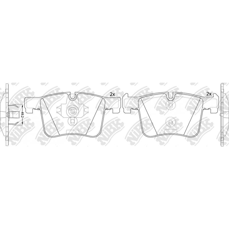 Front Brake Pads For BMW NIBK PN0558