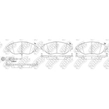 Load image into Gallery viewer, Front Brake Pads With Wire Sensor For Audi Skoda Volkswagen NIBK PN0559W