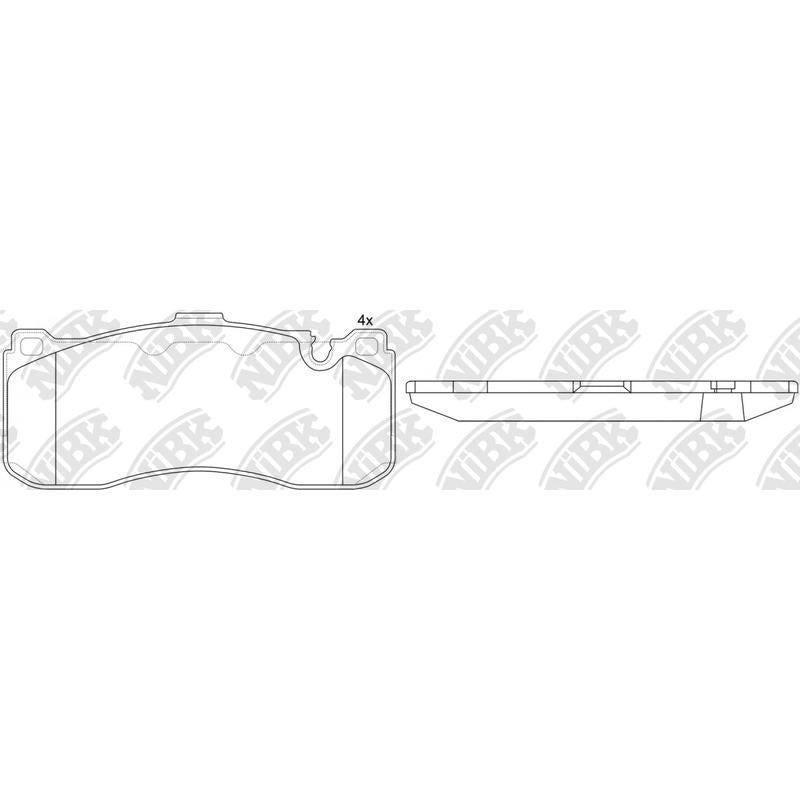Front Brake Pads For BMW NIBK PN0568