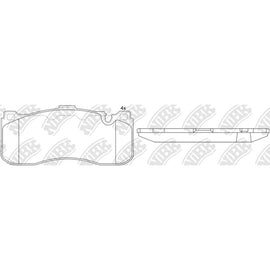 Front Brake Pads For BMW NIBK PN0568