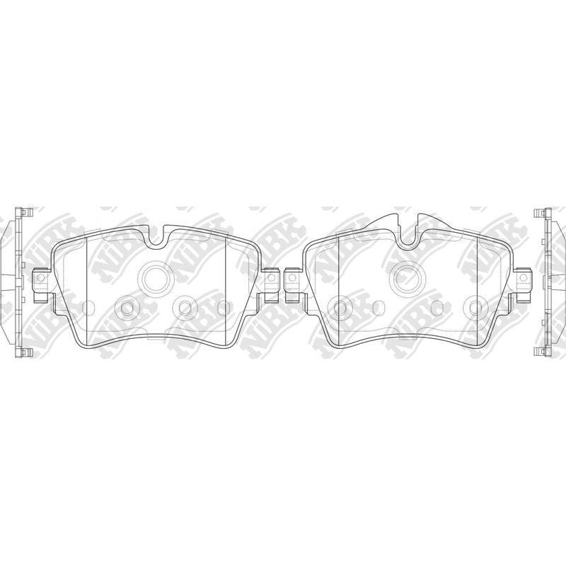 Front Brake Pads For BMW MINI NIBK PN0573