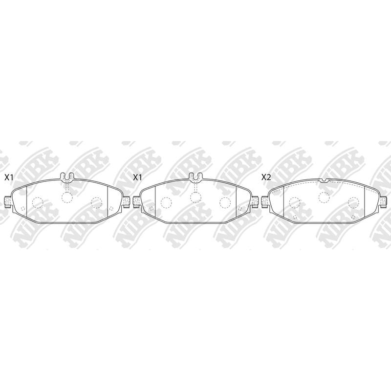 Front Brake Pads For Mercedes-Benz NIBK PN0574W