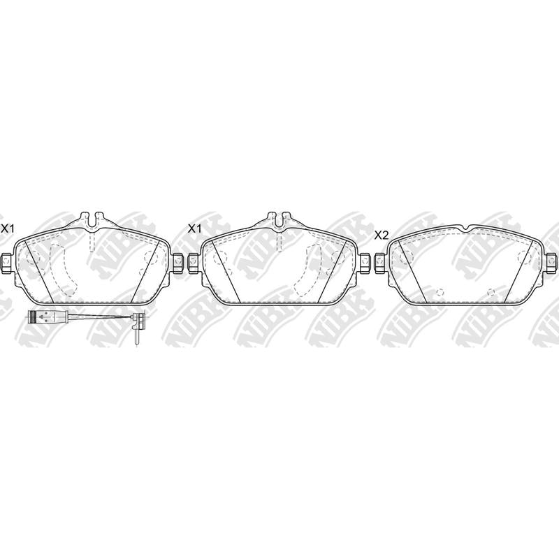 Front Brake Pads For Mercedes-Benz