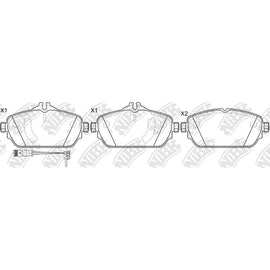 Front Brake Pads For Mercedes-Benz