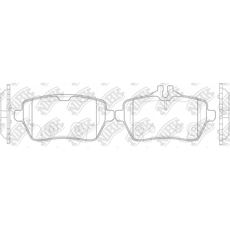 Rear Brake Pads For Mercedes-Benz NIBK PN0579