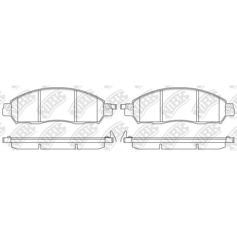 Front Brake Pads For Nissan Renault