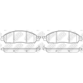 Front Brake Pads For Nissan Renault