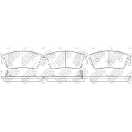 Front Brake Pads For Hyundai Kia