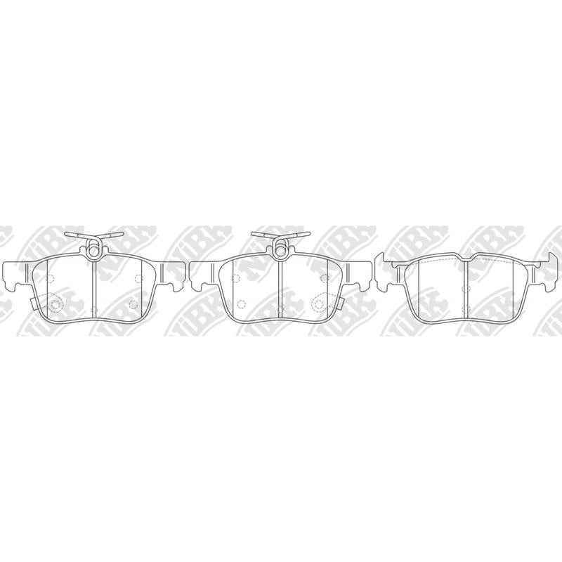 Rear Brake Pads For Ford Lincoln
