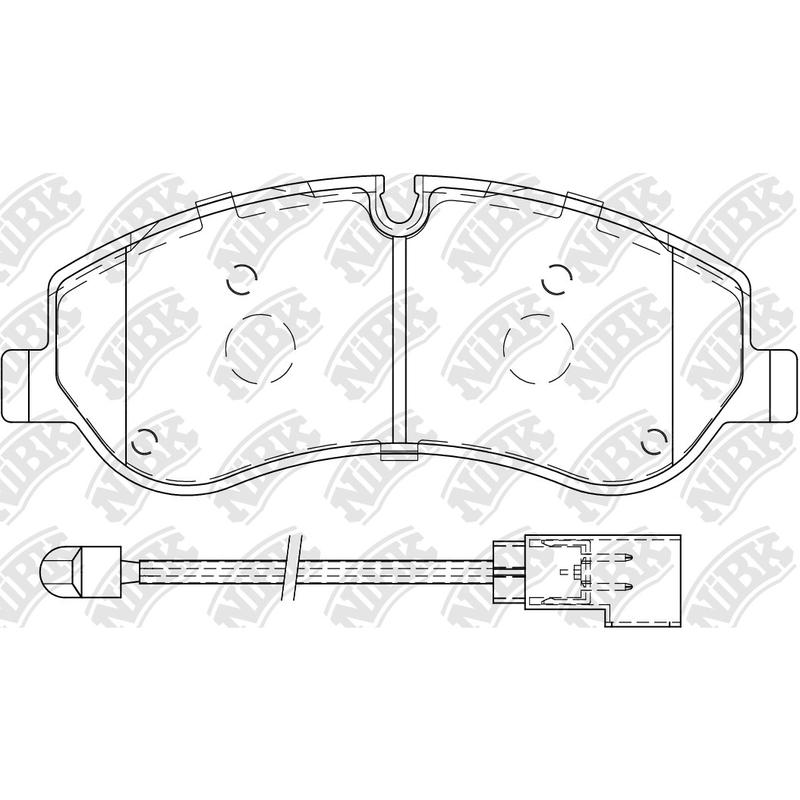 Front Brake Pads For Ford With Wire Sensor