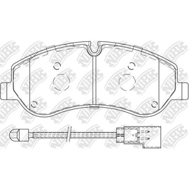 Front Brake Pads For Ford With Wire Sensor