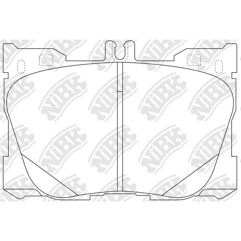 Front Brake Pads For Mercedes-Benz NIBK PN0695