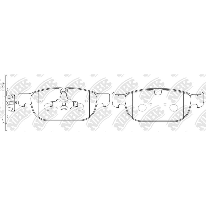 Front Brake Pads For Volvo NIBK PN0696