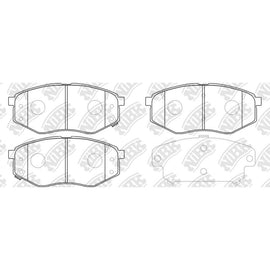 Front Brake Pads For Hyundai Kia NIBK PN0704