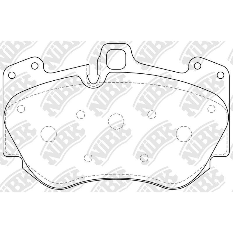 Front Brake Pads For Audi Lamborghini NIBK PN0726